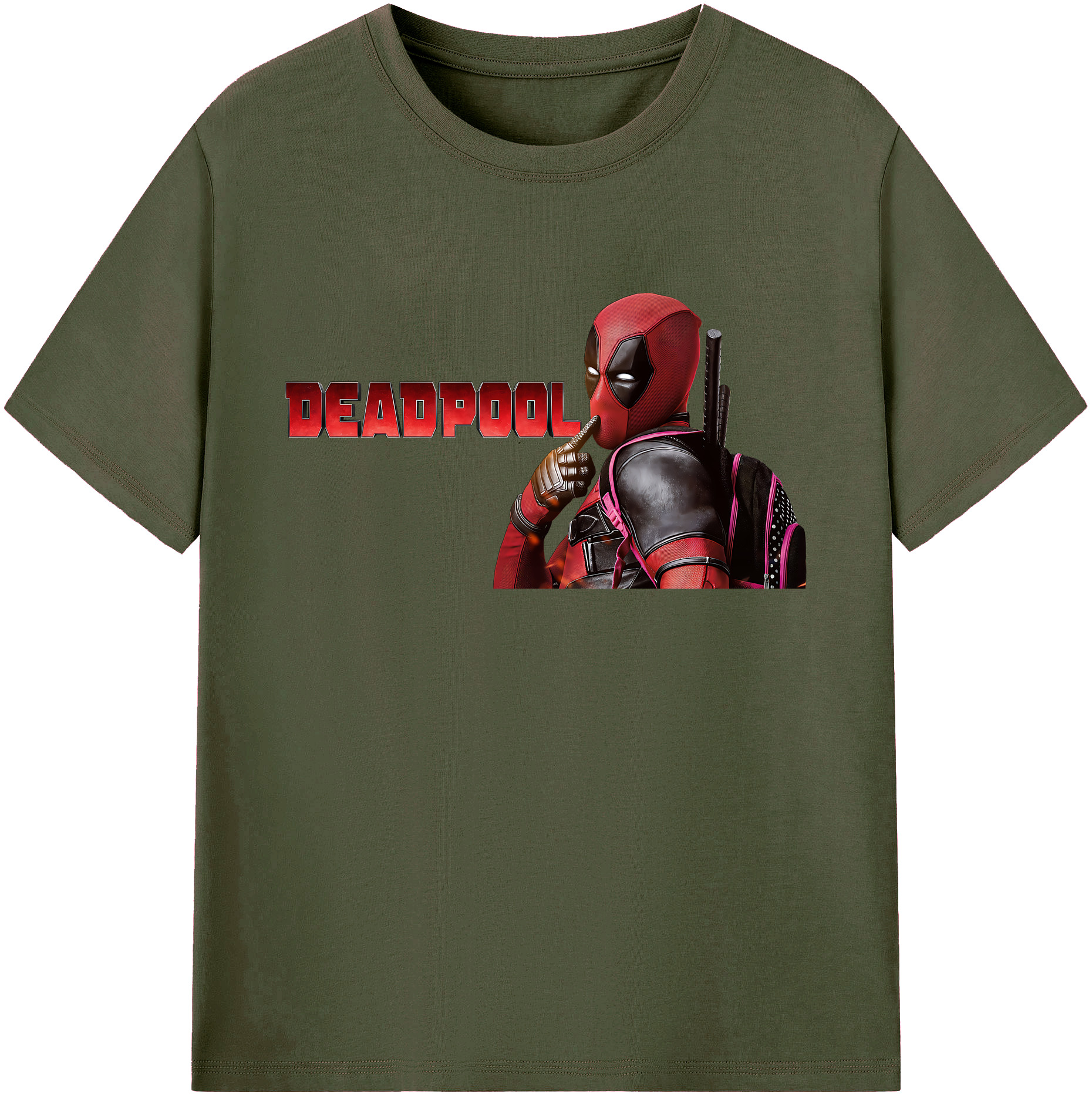 （画像用） Deadpool デッドプール 綿100％ メンズ半袖Tシャツ｜肌触りやわらか＆通気性